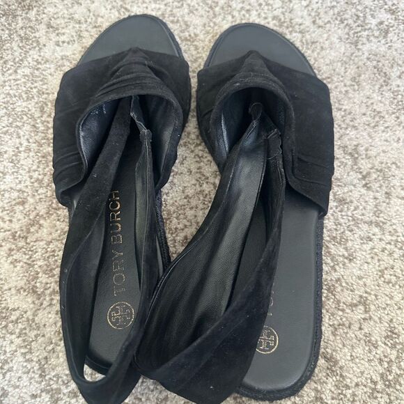 Tory Burch Women's Suede Slingback Espadrille Sandals 11 - Picture 4 of 8